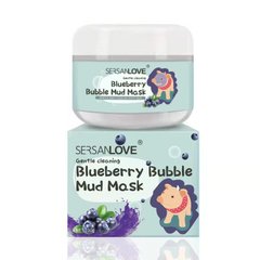 Очищуюча бульбашкова киснева маска для обличчя з екстрактом чорниці Sersanlove Piglet Blueberry Bubble Mud Mask