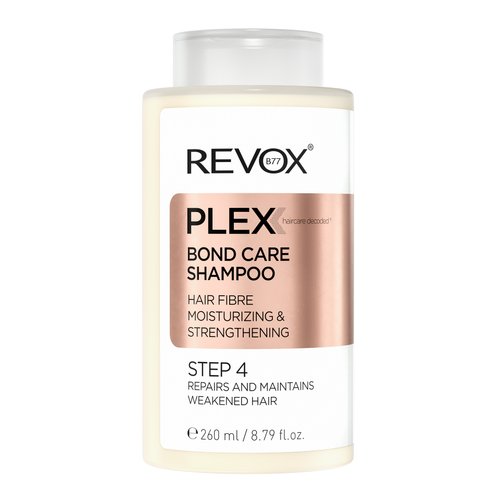Шампунь для зволоження і зміцнення волосся КРОК 4 REVOX B77 PLEX BOND CARE SHAMPOO STEP 4, 260 ml