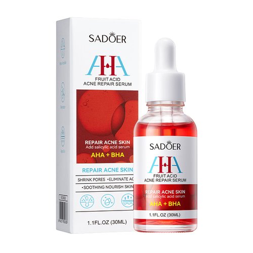 Сироватка для обличчя з АНА+ВНА кислотами SADOER AHA+BHA Fruit acid acne repairing serum 30мл