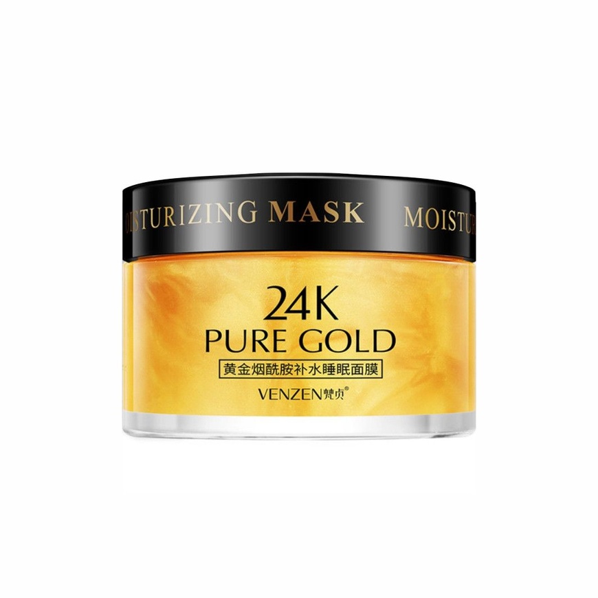 Ночная маска для лица с золотом Venzen Pure Gold 24K 120г