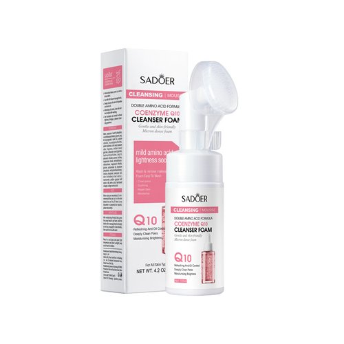 Пенка-мусс для лица с коэнзимом Q10 SADOER Coenzyme Q10 Amino acid Cleanser Mousse 120 мл