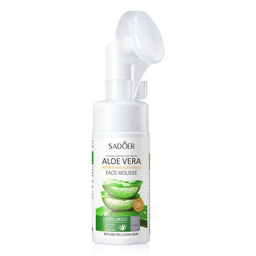 Увлажняющая пенка-мусс из алоэ вера SADOER Aloe Vera Refreshing Cleansing Face Mousse 120мл