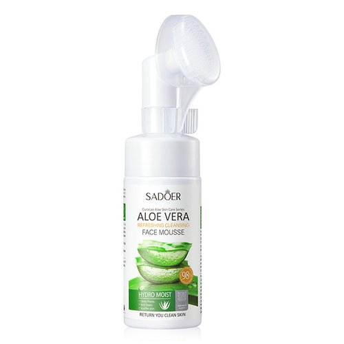 Зволожуюча пінка-мус з алое вера SADOER Aloe Vera Refreshing Cleansing Face Mousse 120мл