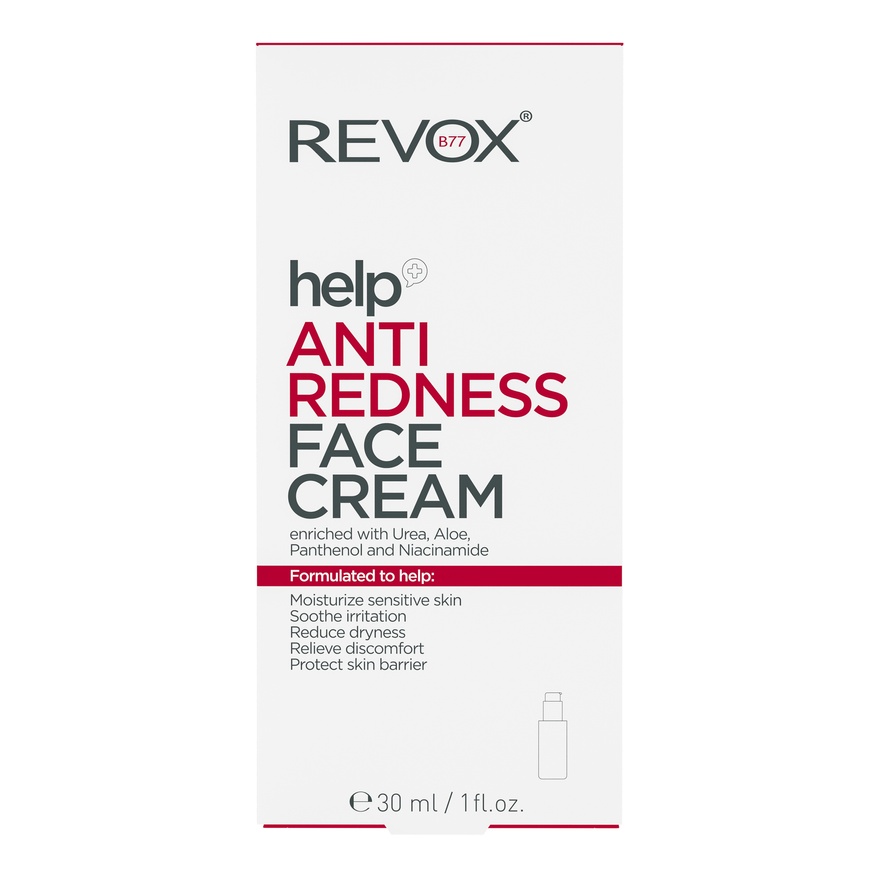 Крем для обличчя від почервоніння REVOX B77 HELP ANTI REDNESS FACE CREAM, 30 ml
