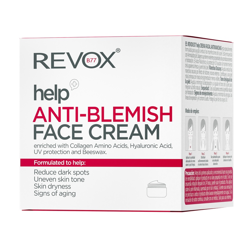 Крем для обличчя проти пігментних плям REVOX B77 HELP ANTI-BLEMISH FACE CREAM, 50ml