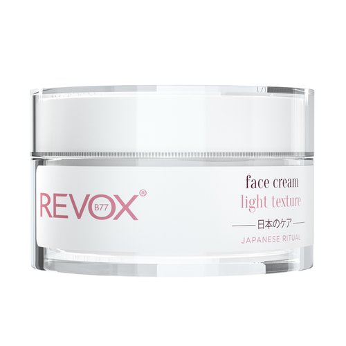 Легкий крем для обличчя проти перших ознак старіння REVOX B77 JAPANESE RITUAL FACE CREAM LIGHT TEXTURE, 50 ml
