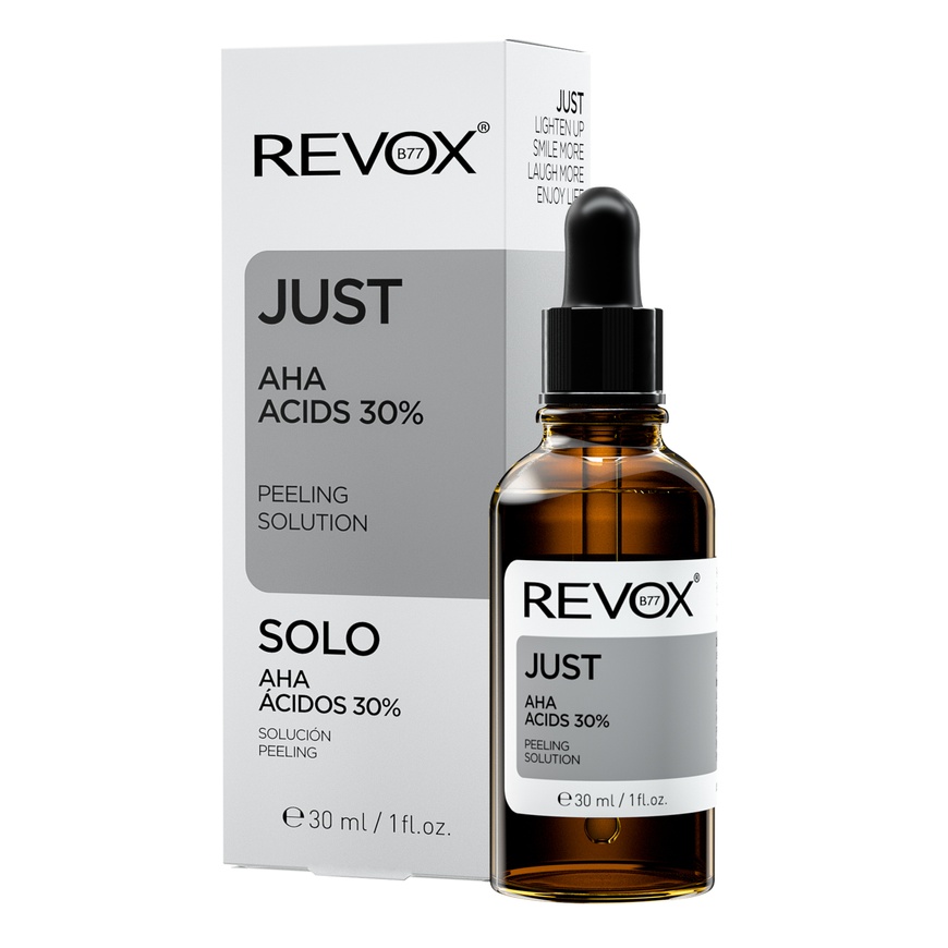 Пілінг для обличчя з AHA кислотами 30% REVOX B77 JUST AHA ACIDS 30%, 30 ml
