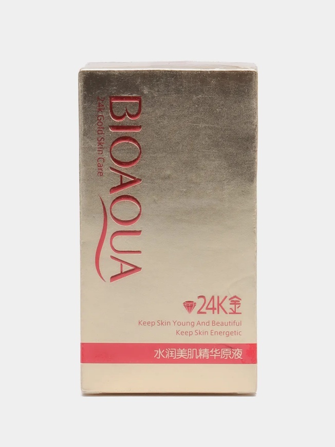Сироватка для обличчя з колоїдним золотом та гіалуроновою кислотою Bioaqua 24K Gold Skin Care