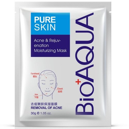 Тканинна маска для обличчя BIOAQUA Pure Skin Acne & Rejuvenation Moisturizing Mask