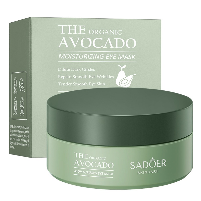 Гідрогелеві патчі для очей з екстрактом авокадо SADOER the organic avocado moisturizing eye mask