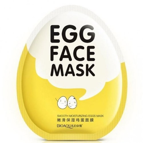 Тканинна маска для обличчя з екстрактом яєчного жовтка BIOAQUA Egg Face Mask