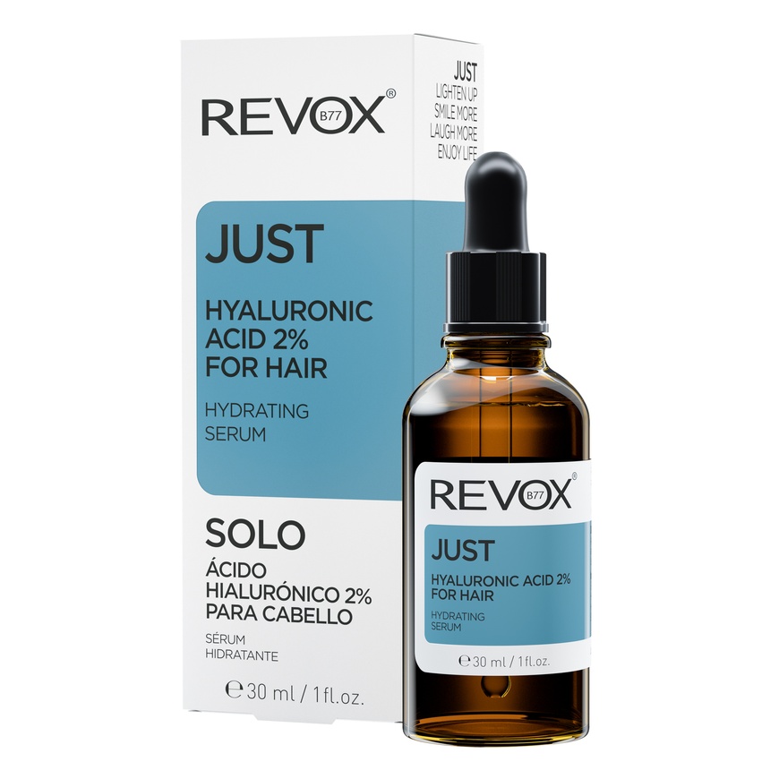Сироватка для волосся та шкіри голови з гіалуроновою кислотою 2% REVOX B77 JUST HYALURONIC ACID FOR HAIR 30 ml