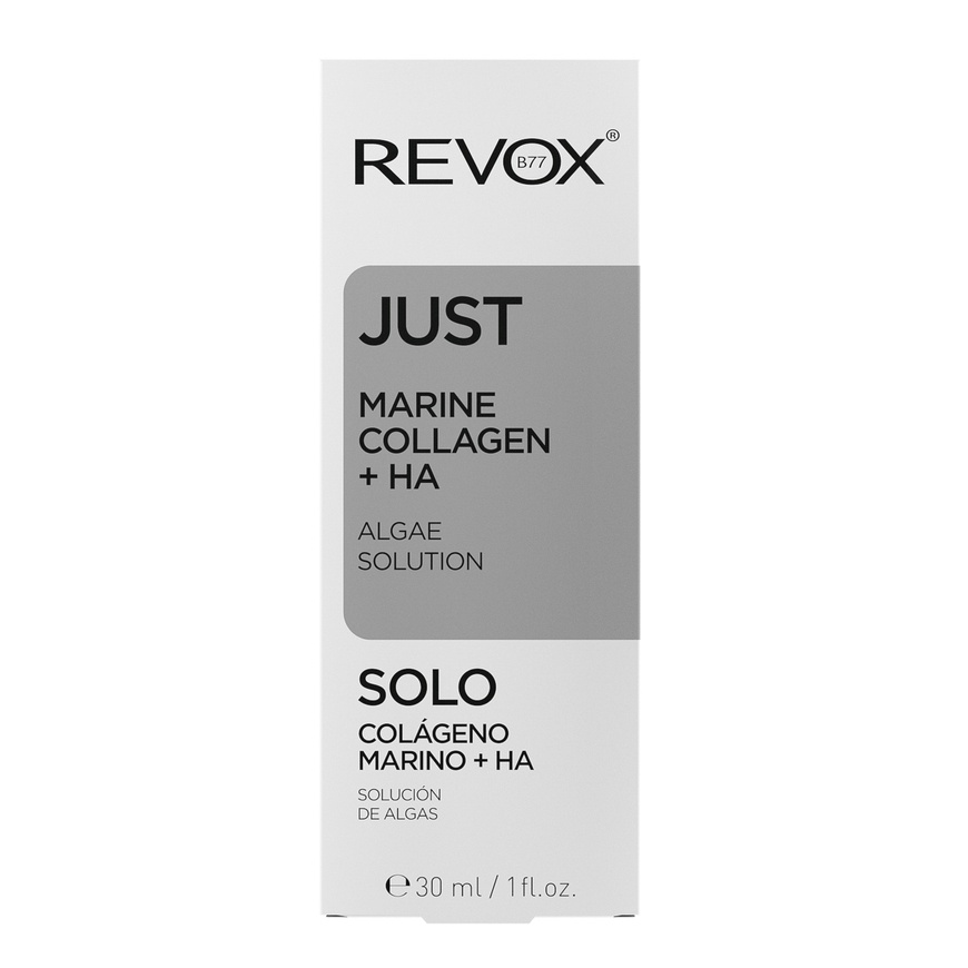 Сироватка для обличчя з морським колагеном та гіалуроновою кислотою REVOX B77 JUST MARINE COLLAGEN + HA ALGAE SOLUTION, 30ml