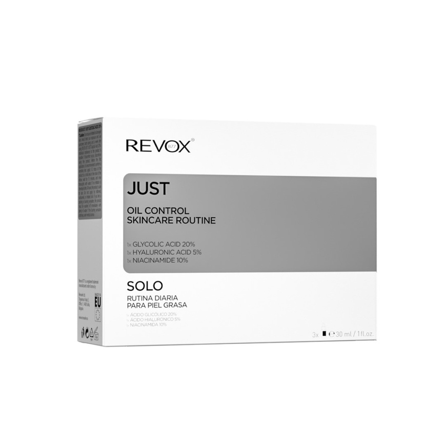 Набір сироваток для догляду за жирною шкірою обличчя REVOX B77 JUST OIL CONTROL SKINCARE ROUTINE, 3x30 ml